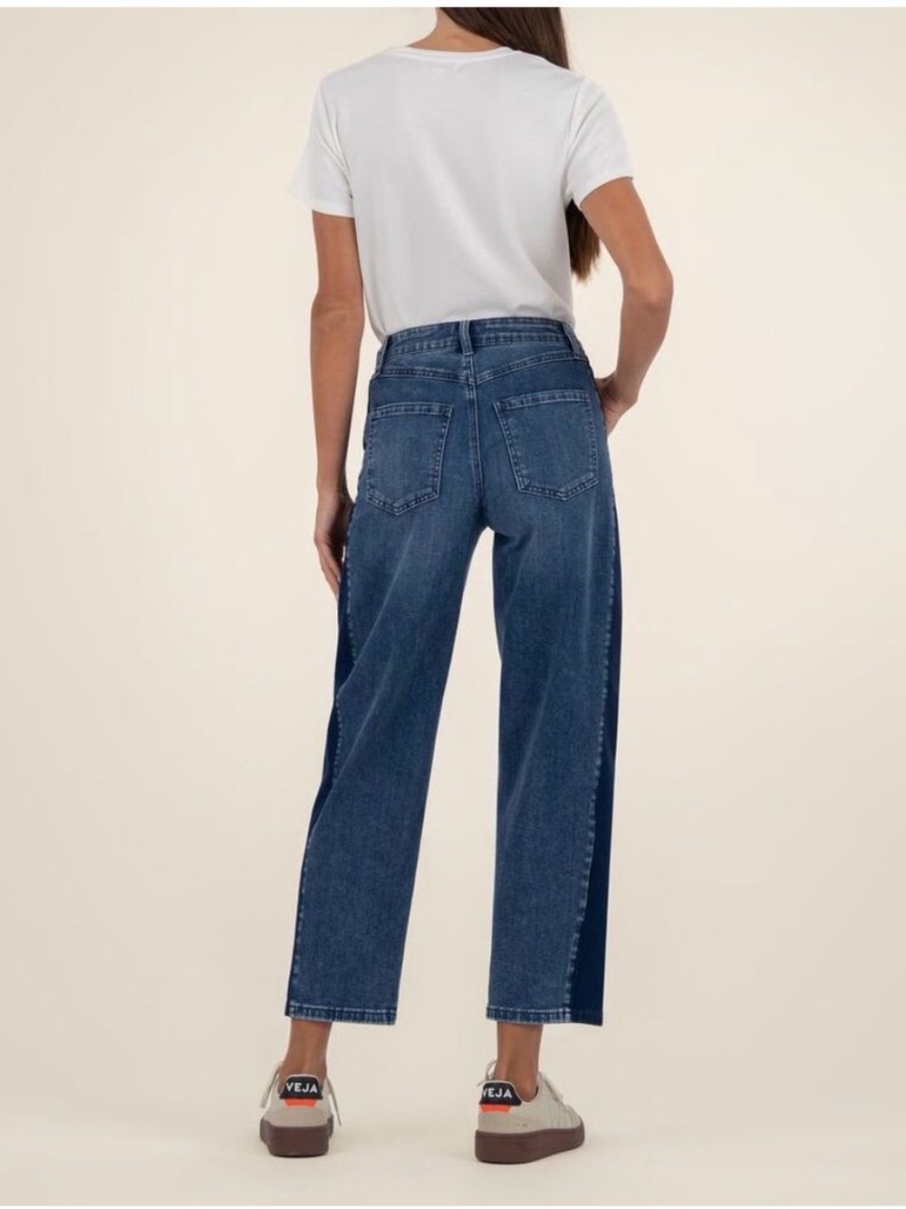 Kut From the Kloth Ashton High Rise Barrel Leg Jeans Size 8 Blue Denim - Picture 2 of 6